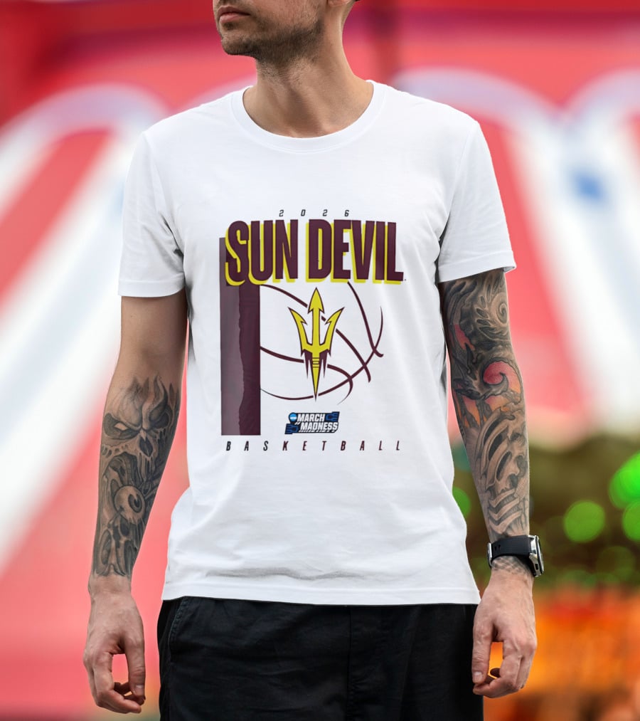 Arizona State Sun Devil Basketball March Madness 2026 T-Shirt