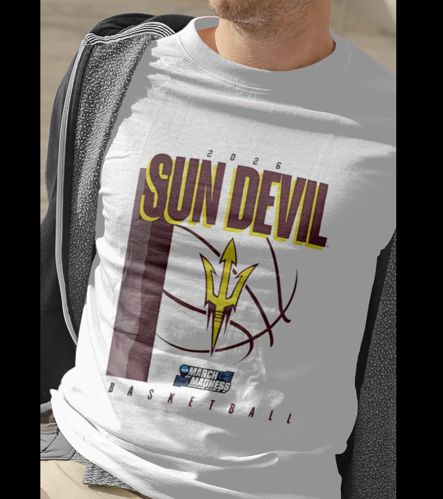 Arizona State Sun Devil Basketball March Madness 2026 T-Shirt