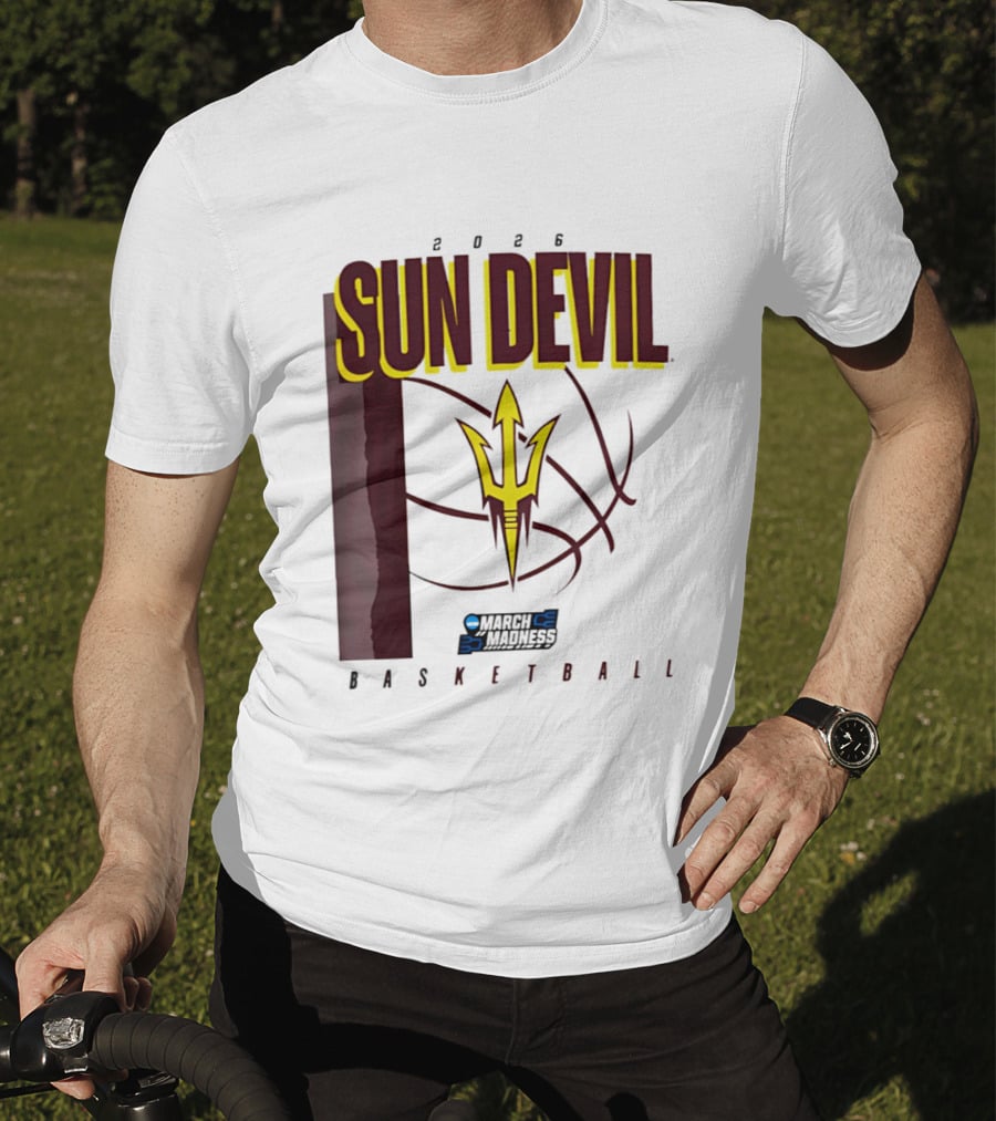Arizona State Sun Devil Basketball March Madness 2026 T-Shirt