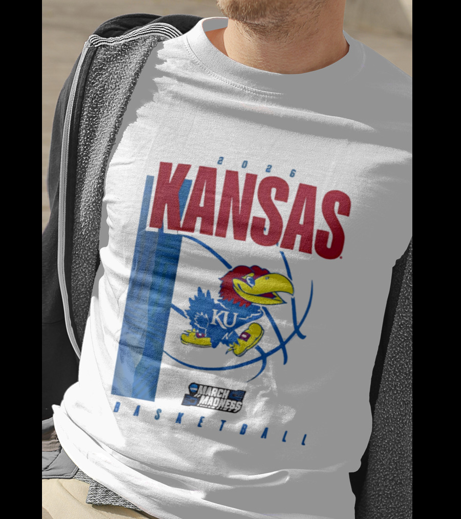 Kansas Jayhawks 2026 NCAA March Madness Basketball T-Shirt
