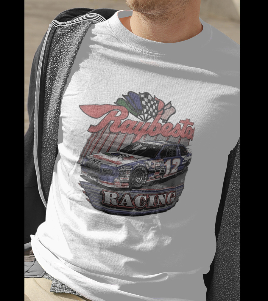 Raybestos Racing 1991 Car No. 12 Checkered Flags T-Shirt