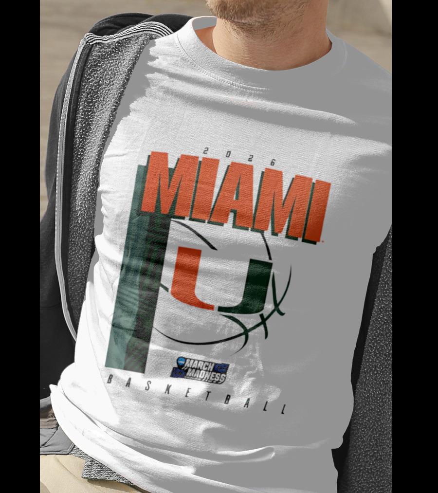 2026 Miami Hurricanes March Madness Basketball NCAA T-Shirt