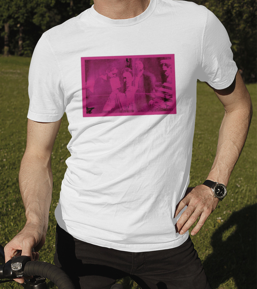 Frail State Of Mind Pink Abstract Band Collage T-Shirt