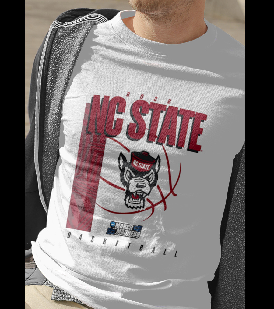 N.C. State Wolfpack 2026 March Madness Basketball T-Shirt