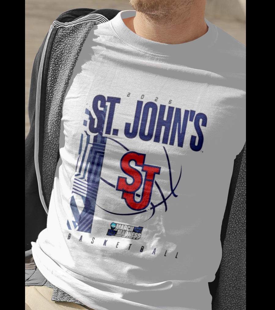 St. John's Red Storm NCAA 2026 March Madness Basketball SJ T-Shirt