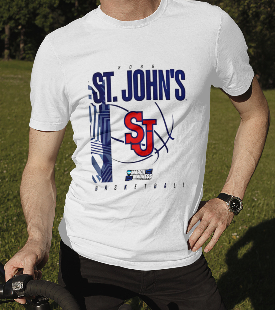 St. John's Red Storm NCAA 2026 March Madness Basketball SJ T-Shirt
