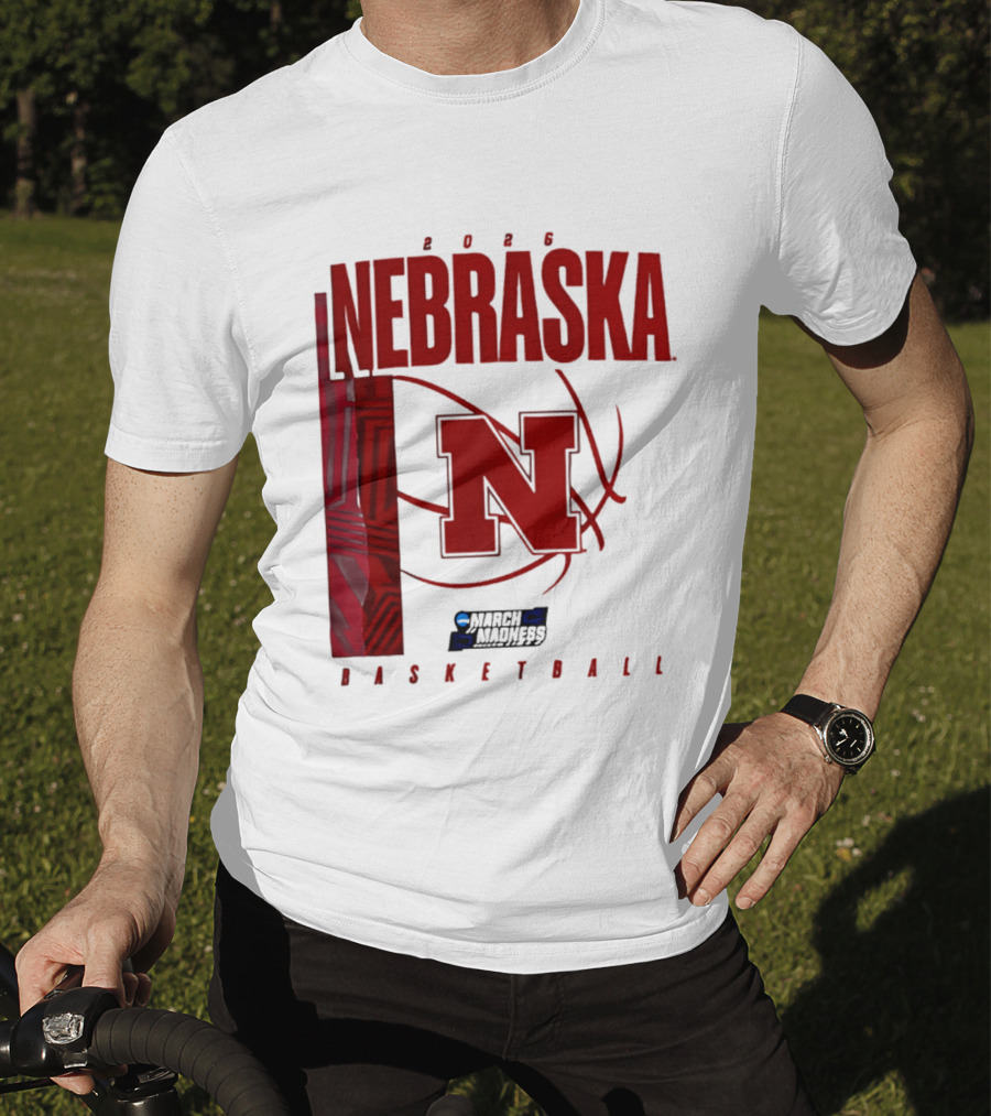 Nebraska Huskers 2026 March Madness Basketball NCAA T-Shirt