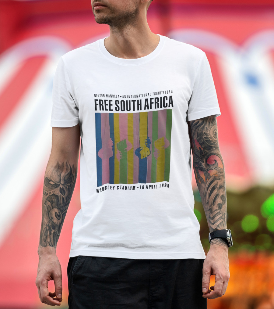 Nelson Mandela An International Tribute For A Free South Africa Wembley Stadium 10 April 1990 T-Shirt