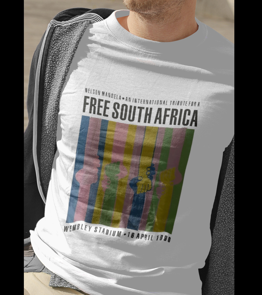 Nelson Mandela An International Tribute For A Free South Africa Wembley Stadium 10 April 1990 T-Shirt