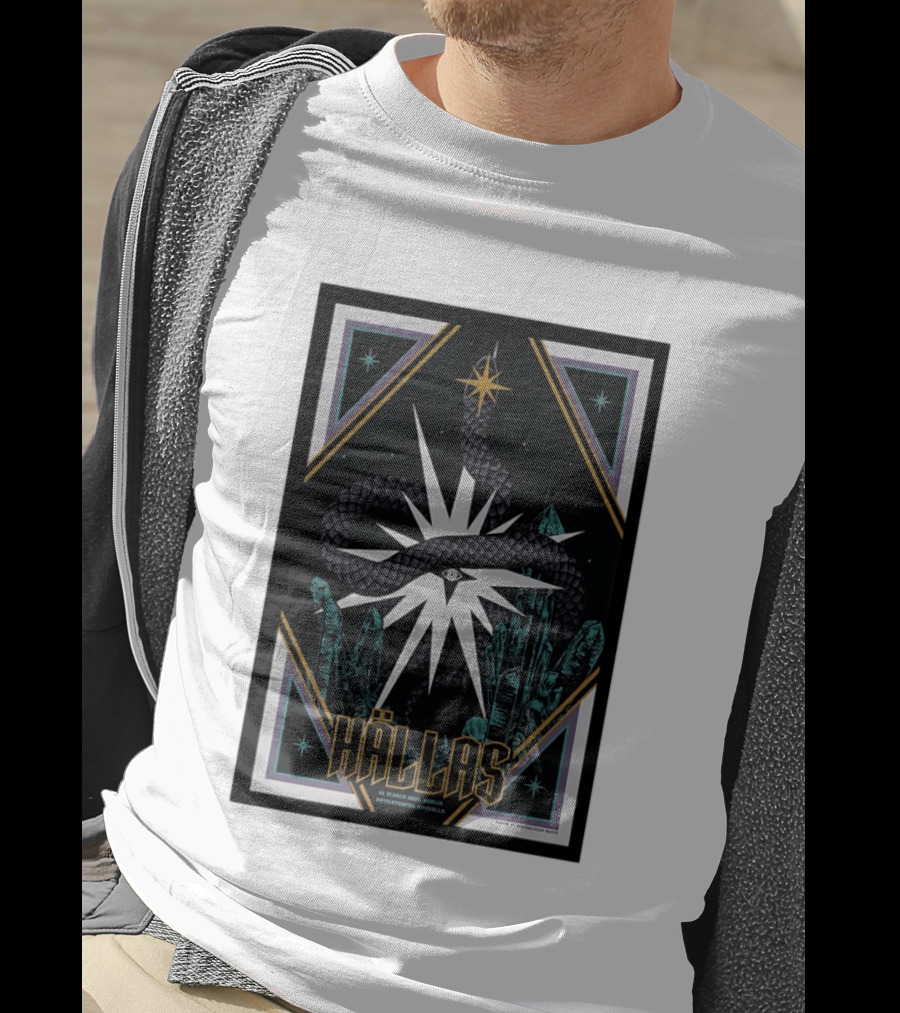 Hällas Berlin Germany Heimathafen Neukölln Tour March 21 2026 Star Snake Eye Crystals T-Shirt