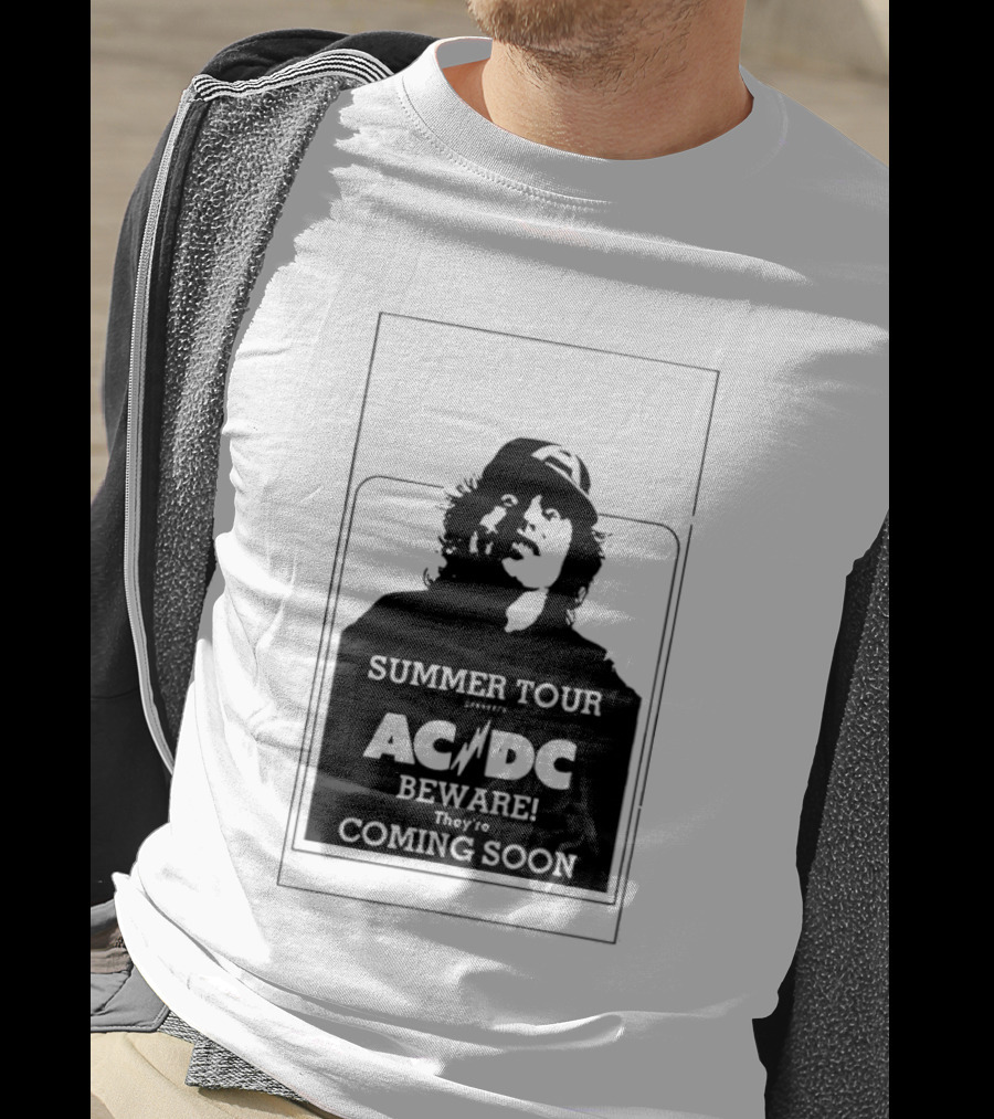 AC DC Summer Tour Beware Coming Soon T-Shirt