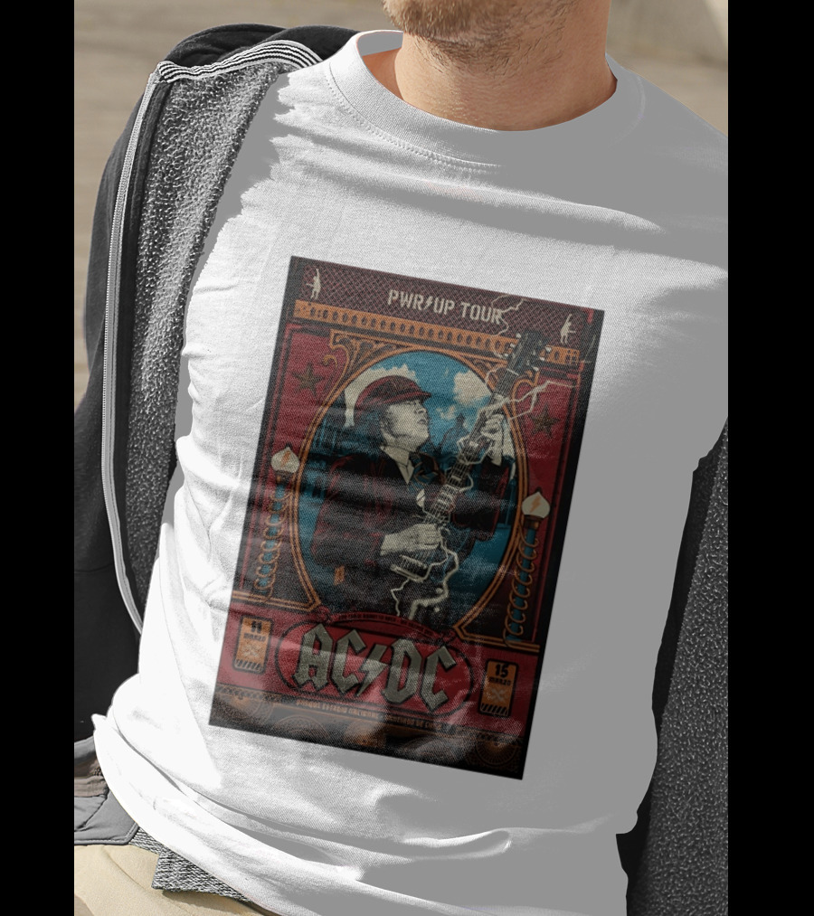 AC DC PWR/UP Tour Parque Deportivo Estadio Nacional Santiago Chile March 11 And 15 2026 T-Shirt