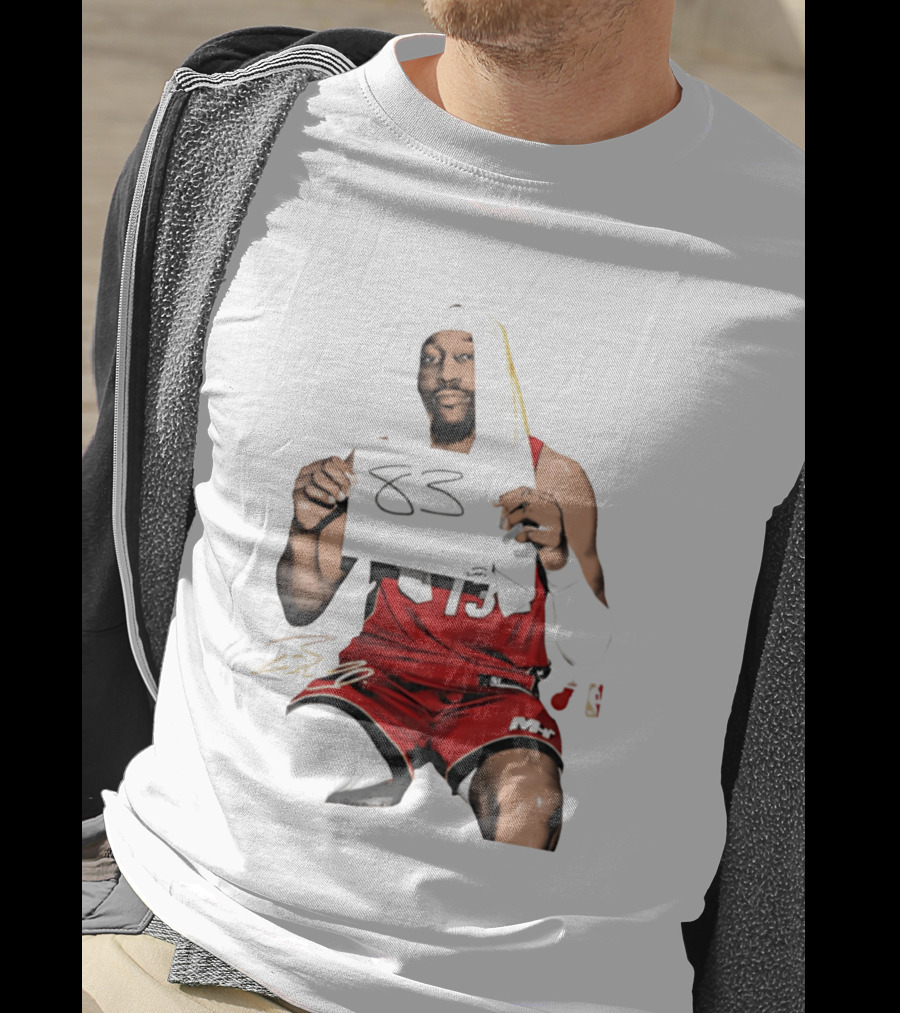 Bam 83 Miami Heat Bam Adebayo 13 Player Collage T-Shirt