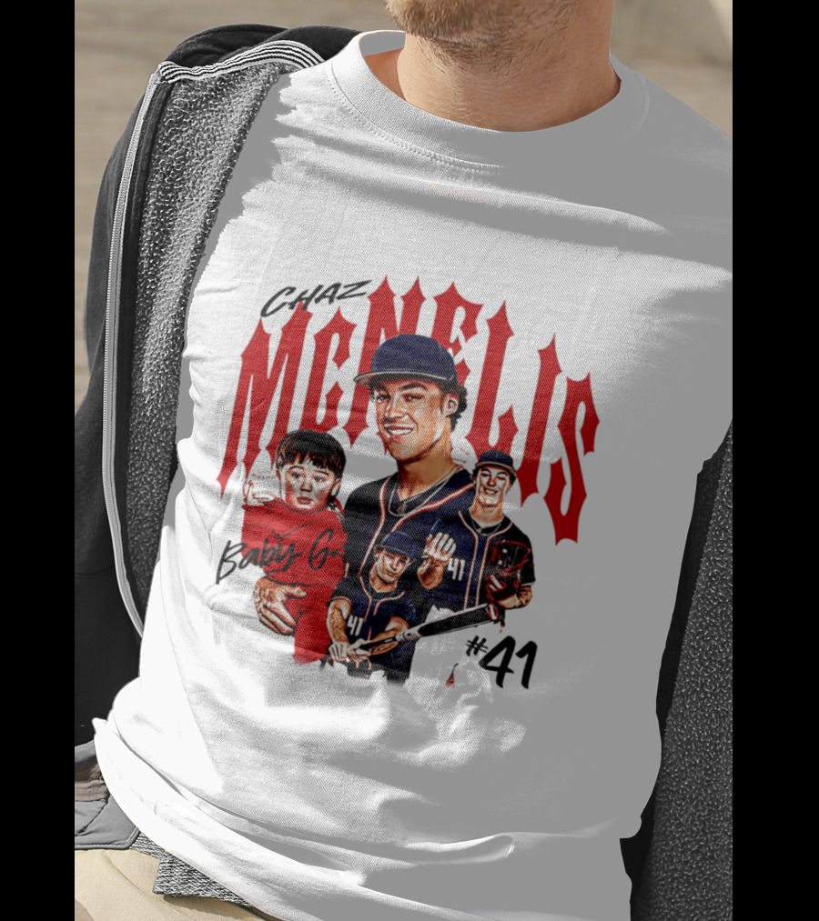 Chaz McNelis Baby G Arizona Baseball Player #41 Collage T-Shirt