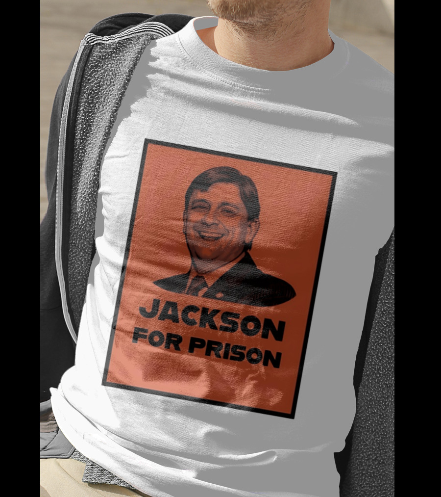 Jackson For Prison Political Satire Red T-Shirt
