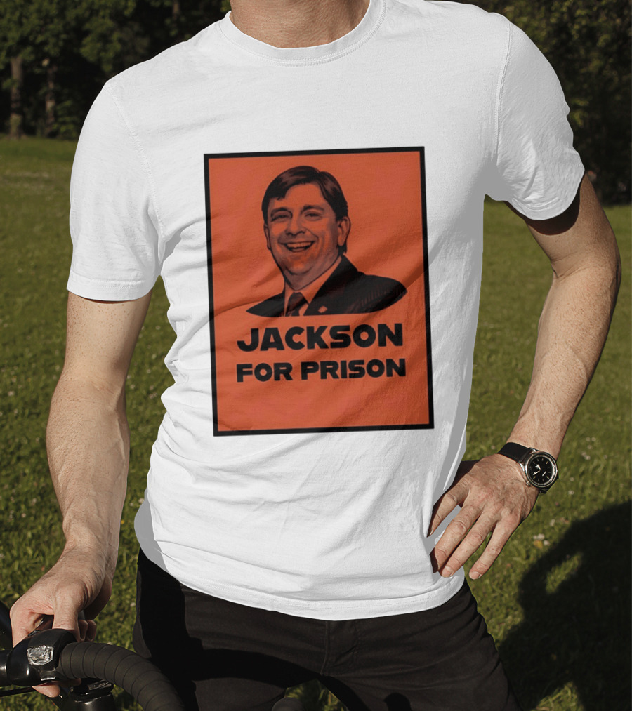 Jackson For Prison Political Satire Red T-Shirt