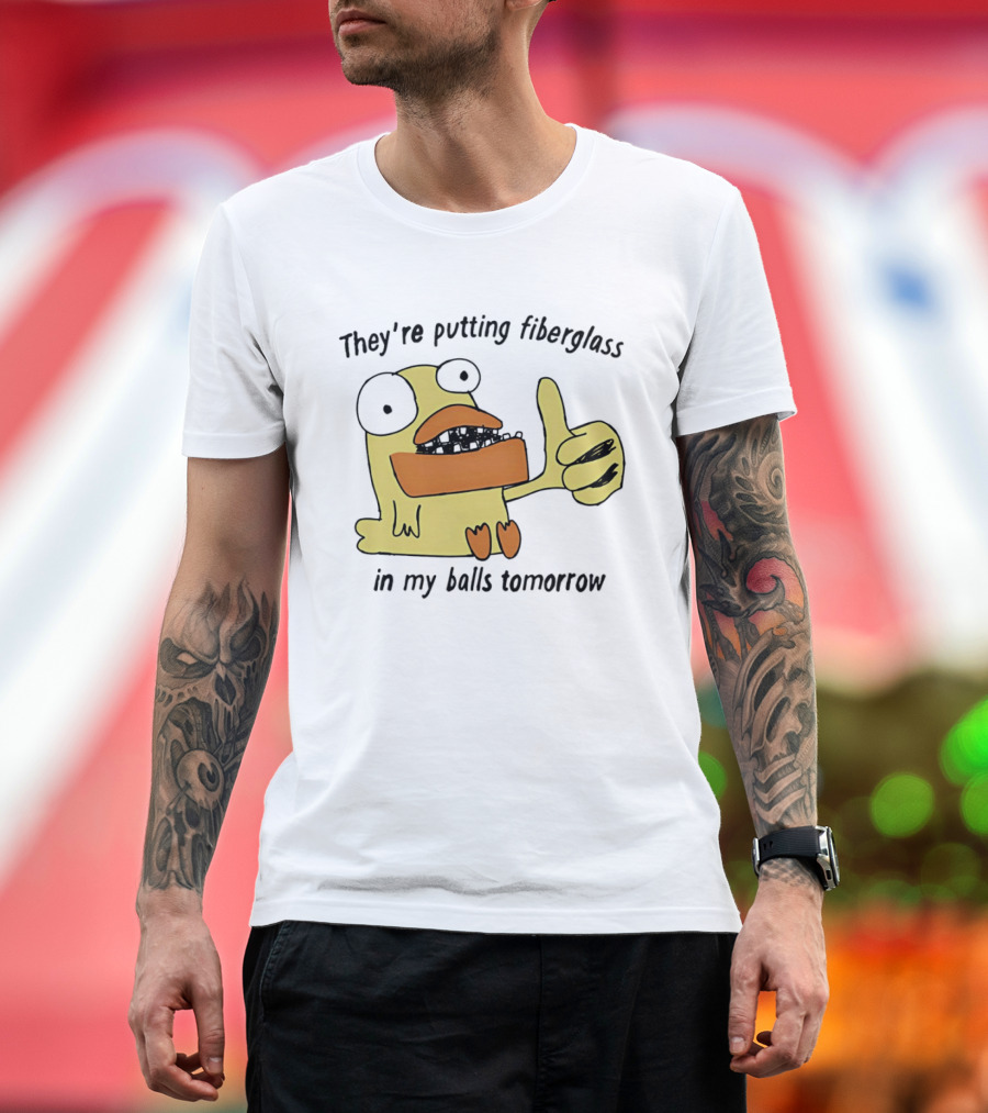 Ducky Momo They're Putting Fiberglass In My Balls Tomorrow Phineas And Ferb T-Shirt