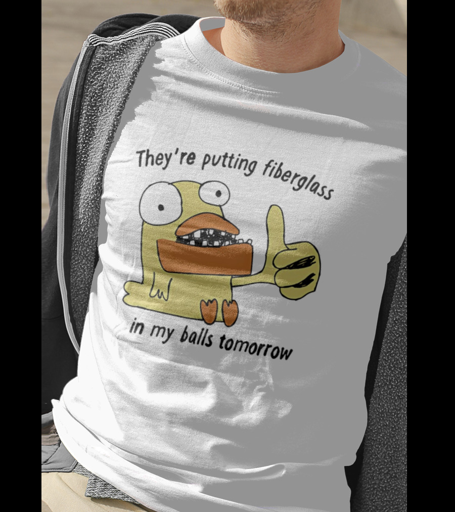 Ducky Momo They're Putting Fiberglass In My Balls Tomorrow Phineas And Ferb T-Shirt