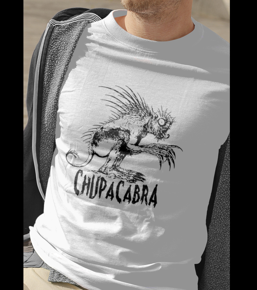 El Chupacabra Creature Beast From Aliens Movie Monster Figure T-Shirt