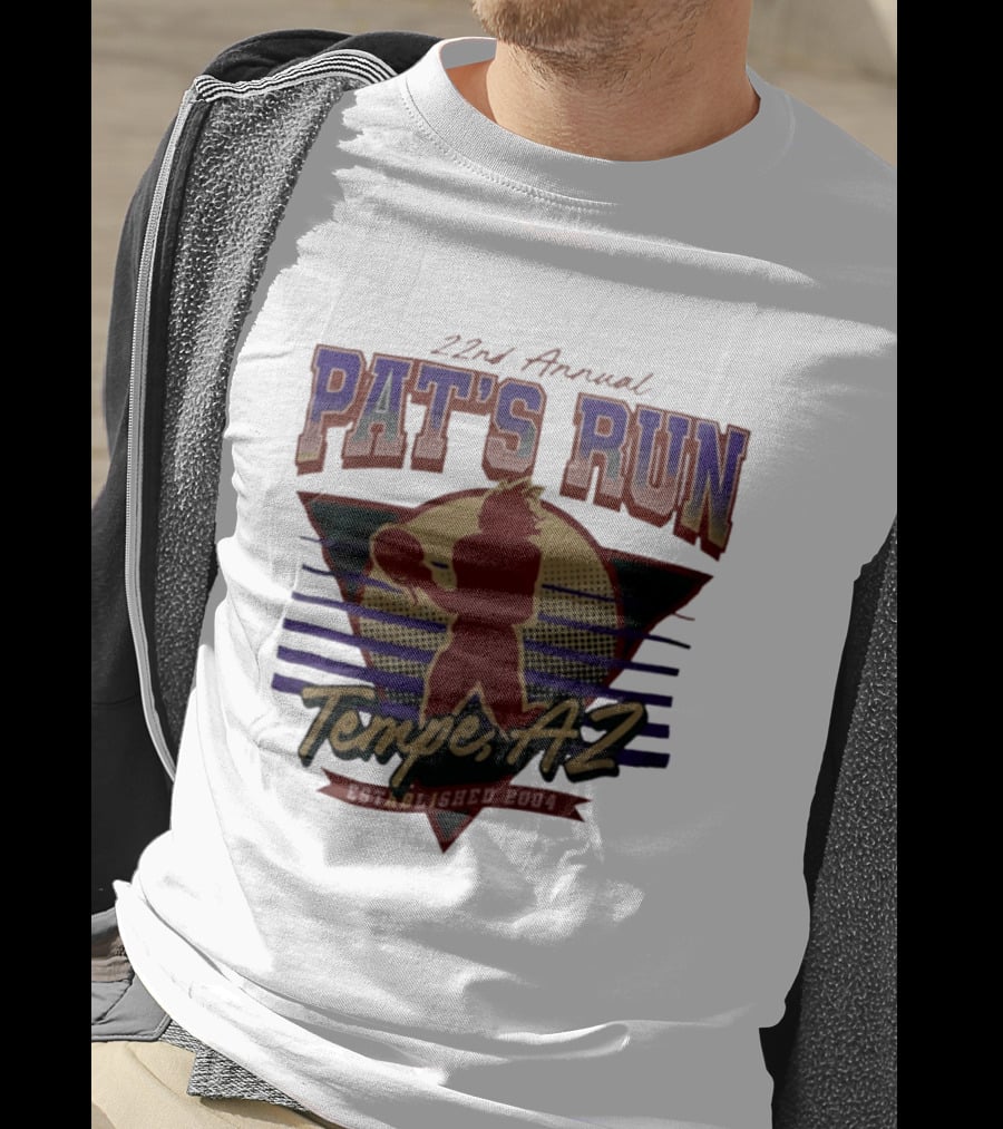 22nd Annual Pat's Run Tempe AZ Football Legacy Established 2004 T-Shirt