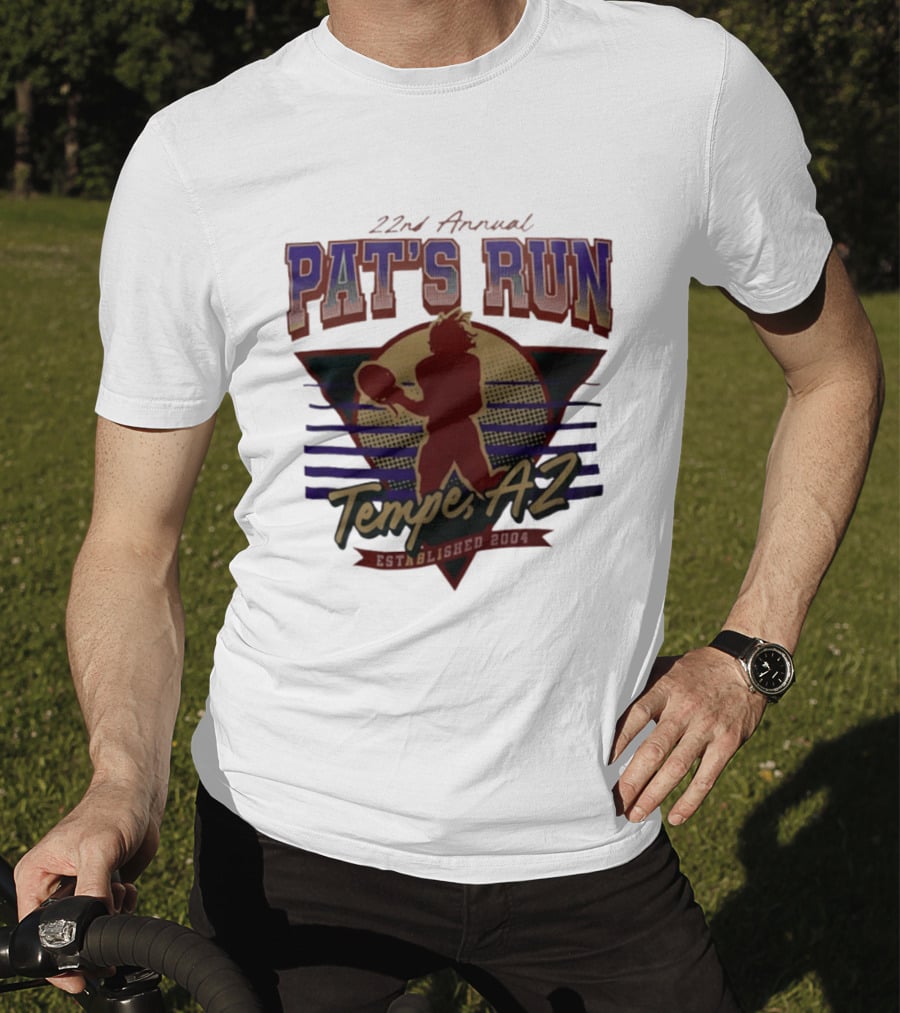 22nd Annual Pat's Run Tempe AZ Football Legacy Established 2004 T-Shirt