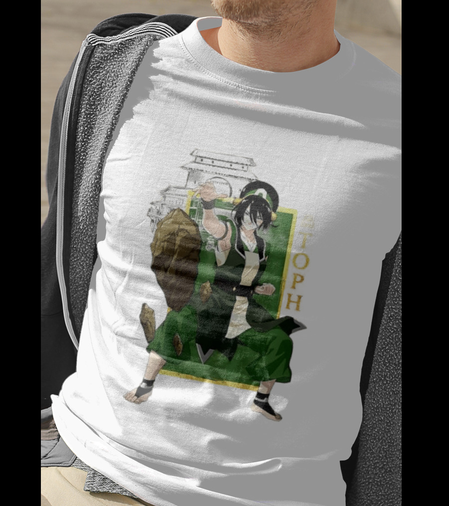 Toph Beifong Earthbending Avatar Character Art With Ba Sing Se T-Shirt