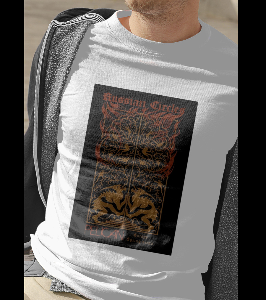 Russian Circles Pelican Europe Spring 2026 Tour Fantasy Artistry T-Shirt