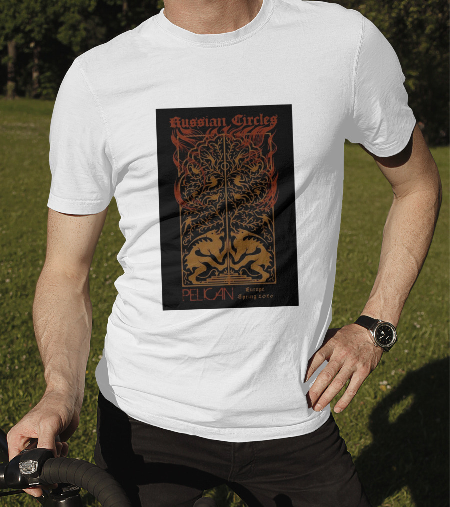 Russian Circles Pelican Europe Spring 2026 Tour Fantasy Artistry T-Shirt