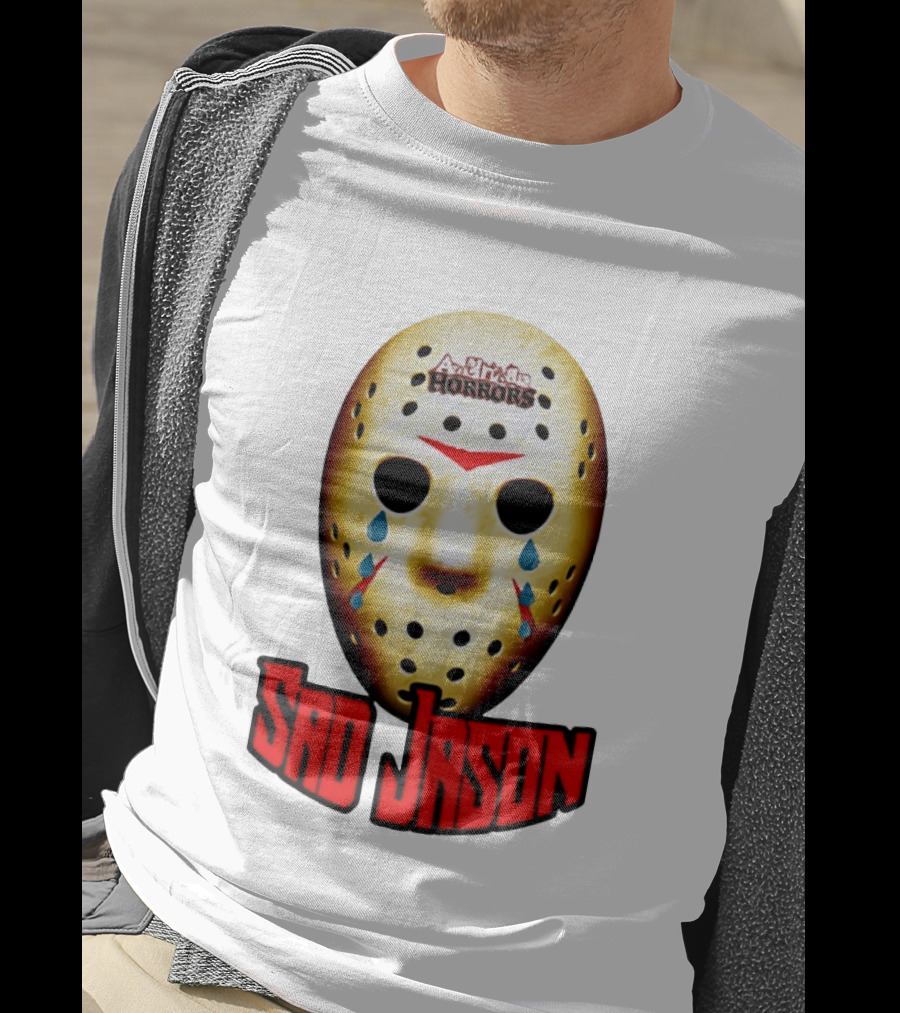 Astros Horrors Sad Jason Voorhees Mask Baseball Tears T-Shirt