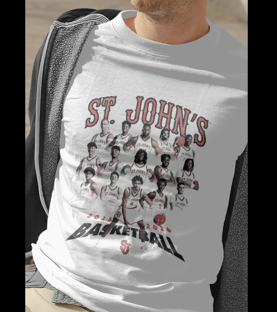 St John's Basketball 2025 2026 Team SJ T-Shirt