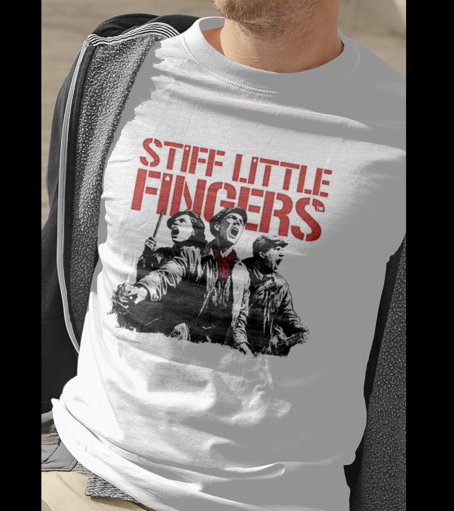 Stiff Little Fingers Raise Your Voice Tour Ecru T-Shirt