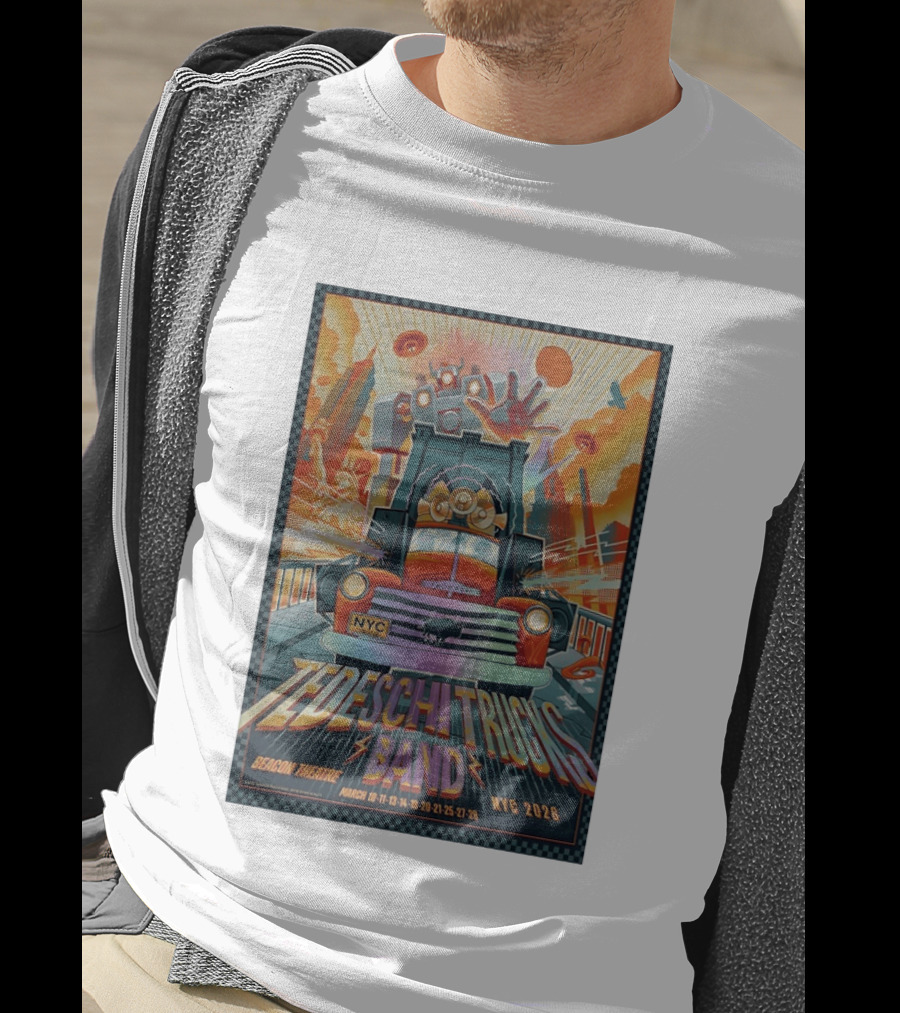 Tedeschi Trucks Band NYC Beacon Theatre March 2026 Robot Truck T-Shirt