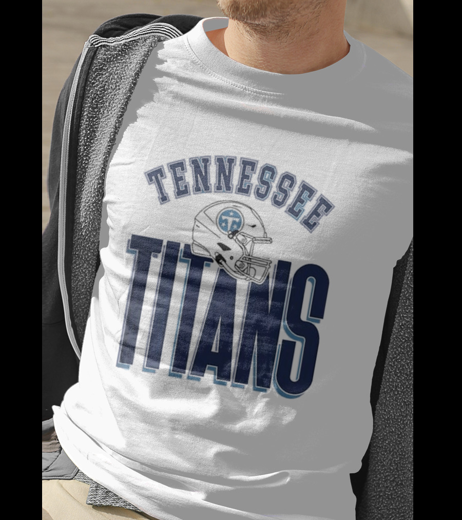 Tennessee Titans Helmet Gameday Couture Fierce Focus Relaxed Fit T-Shirt