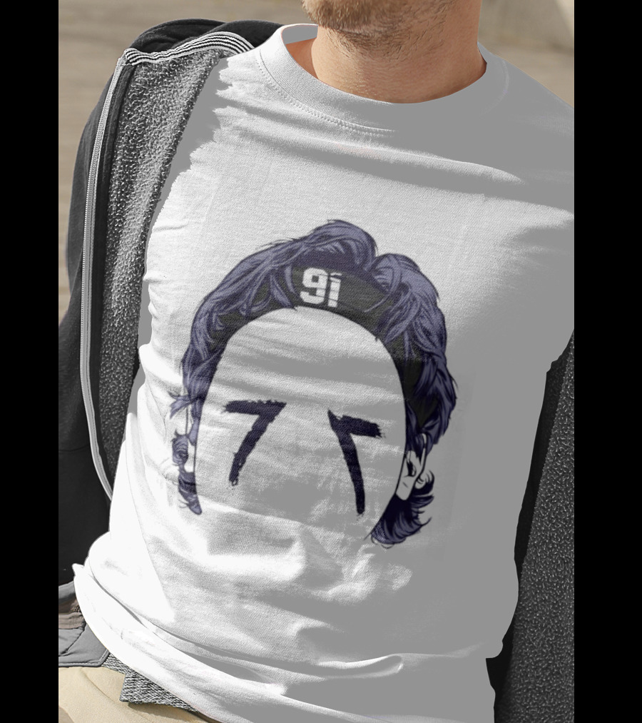 91 Headband Purple Hair Eye Black T-Shirt