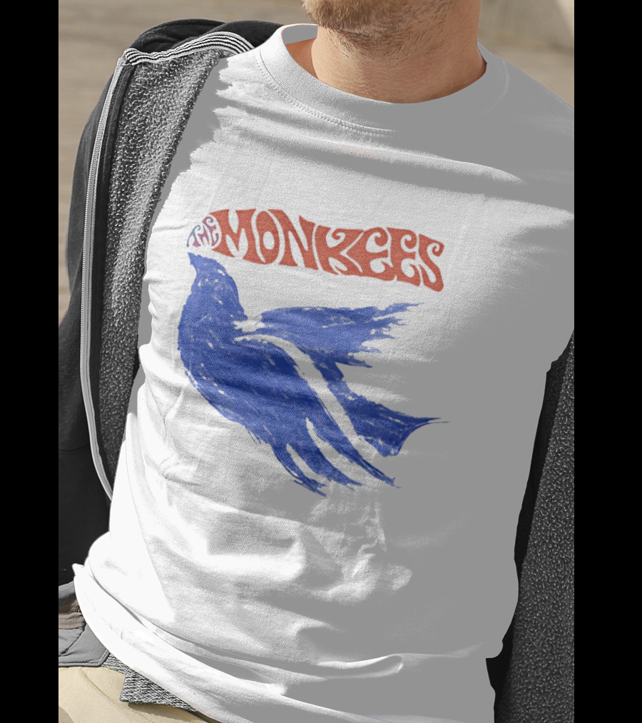 Monkees Psychedelic Dove Rock Band Iconography T-Shirt