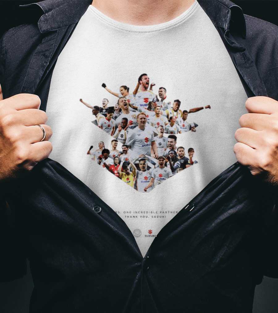 Milton Keynes Dons Suzuki 12 Years One Incredible Partnership Football T-Shirt