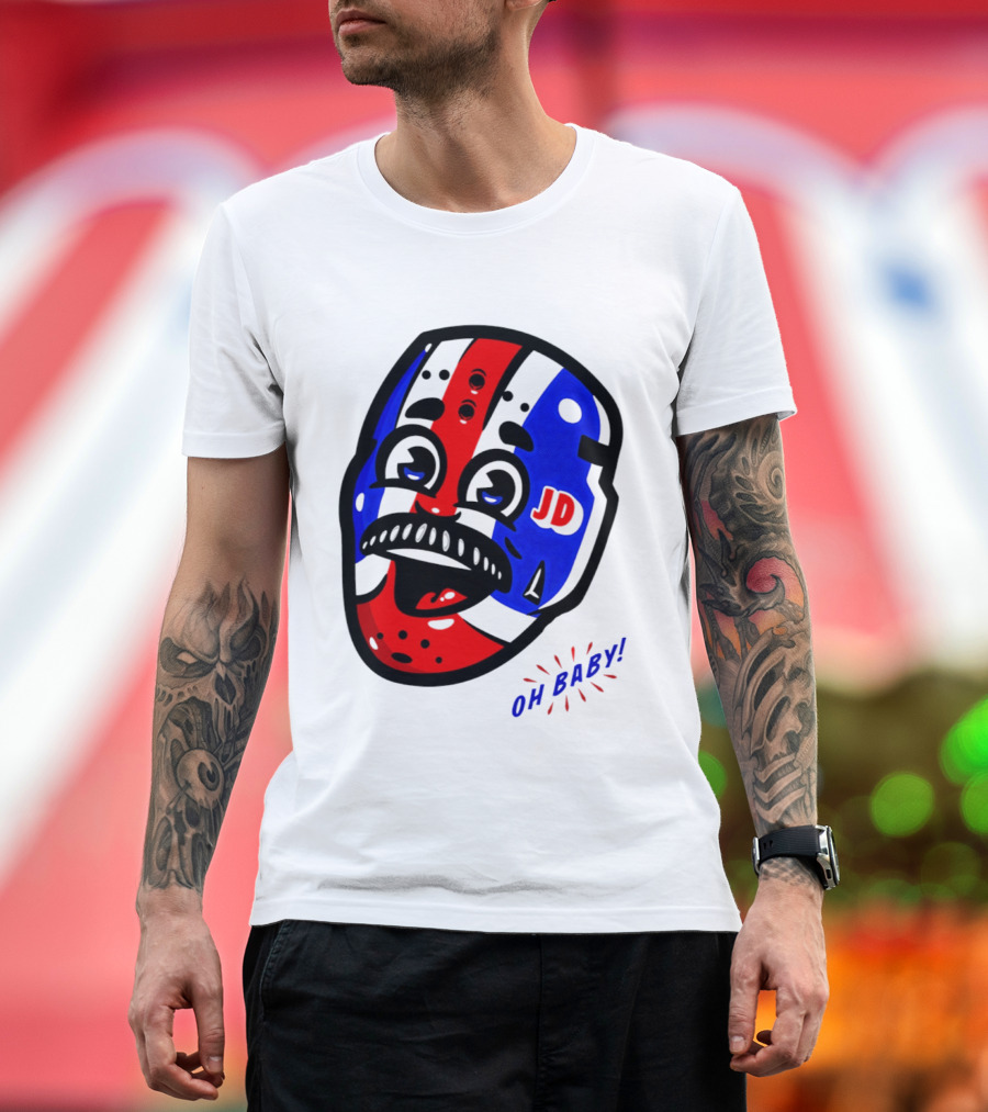New York Rangers Goalie Mask JD Oh Baby Happy Friday T-Shirt
