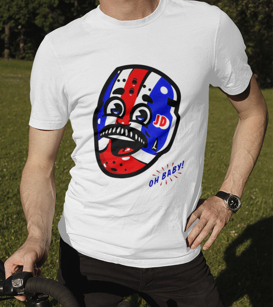 New York Rangers Goalie Mask JD Oh Baby Happy Friday T-Shirt