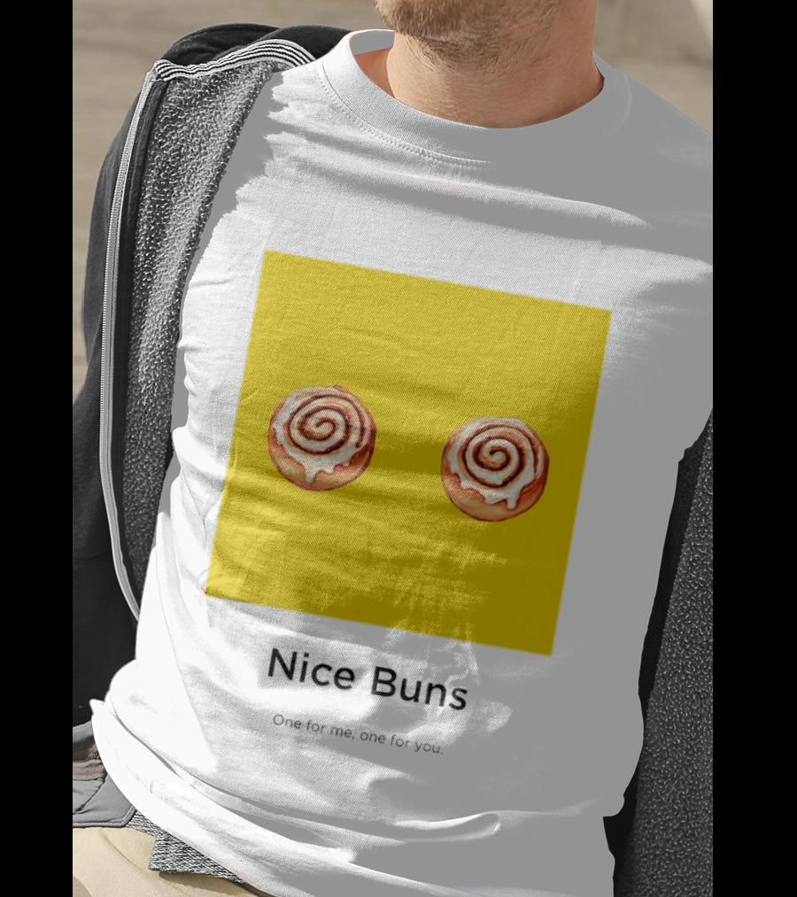 Nice Buns One For Me One For You Cinnamon Roll Pair T-Shirt