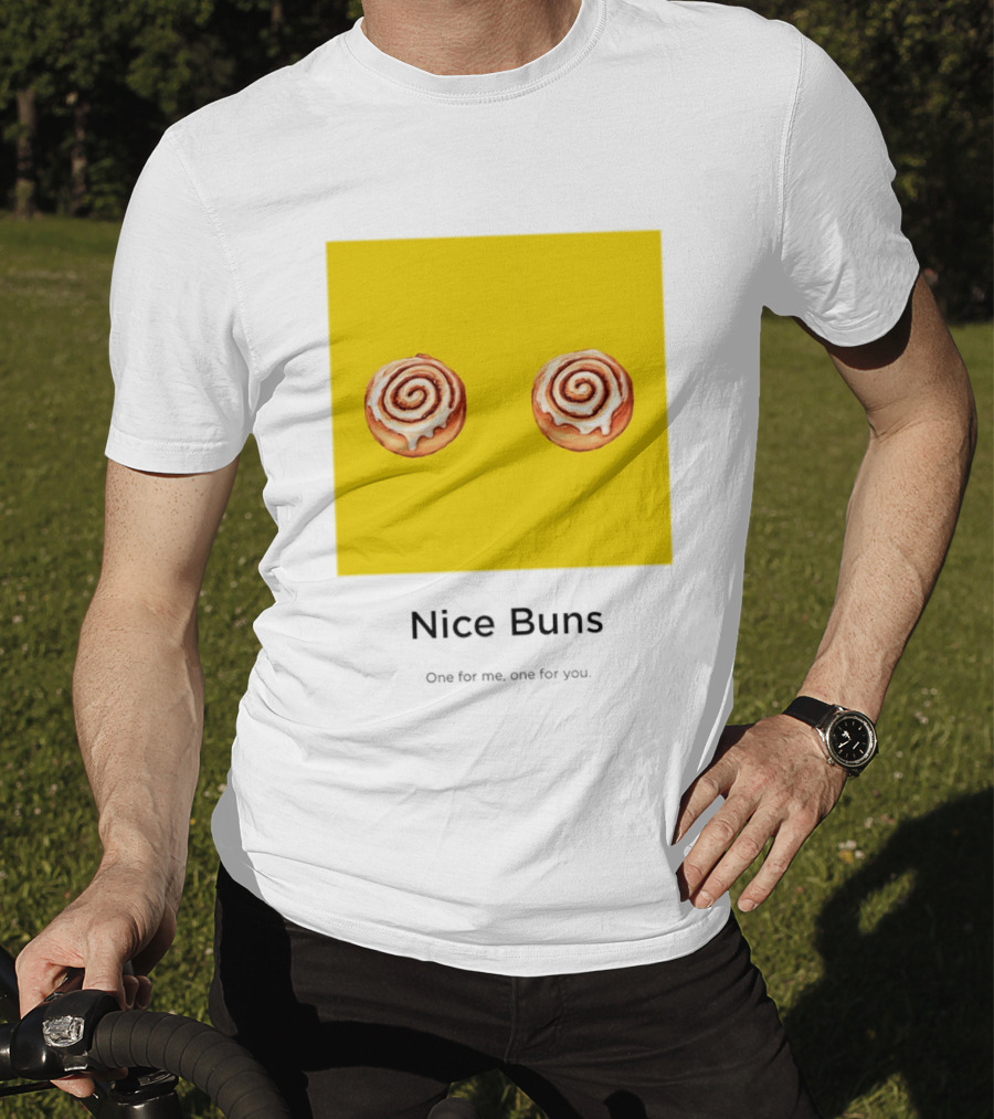 Nice Buns One For Me One For You Cinnamon Roll Pair T-Shirt