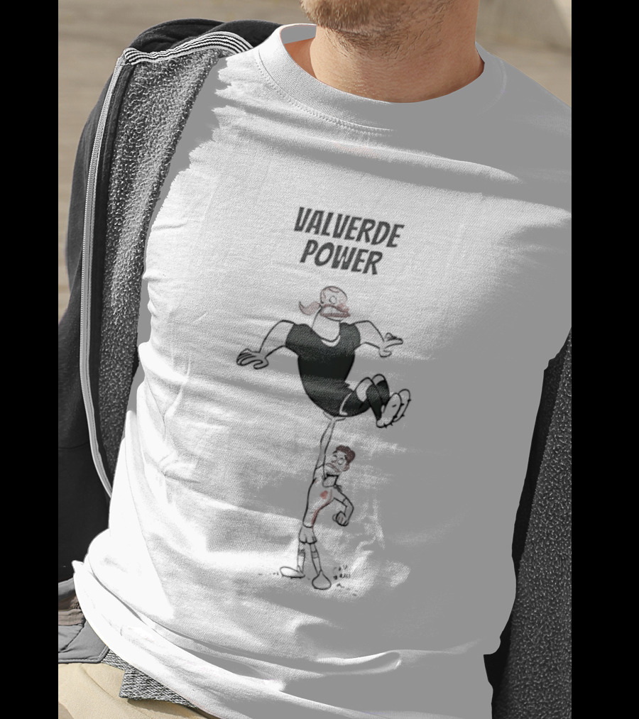 Valverde Power Cartoon Football T-Shirt