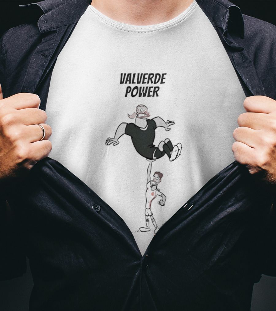 Valverde Power Cartoon Football T-Shirt
