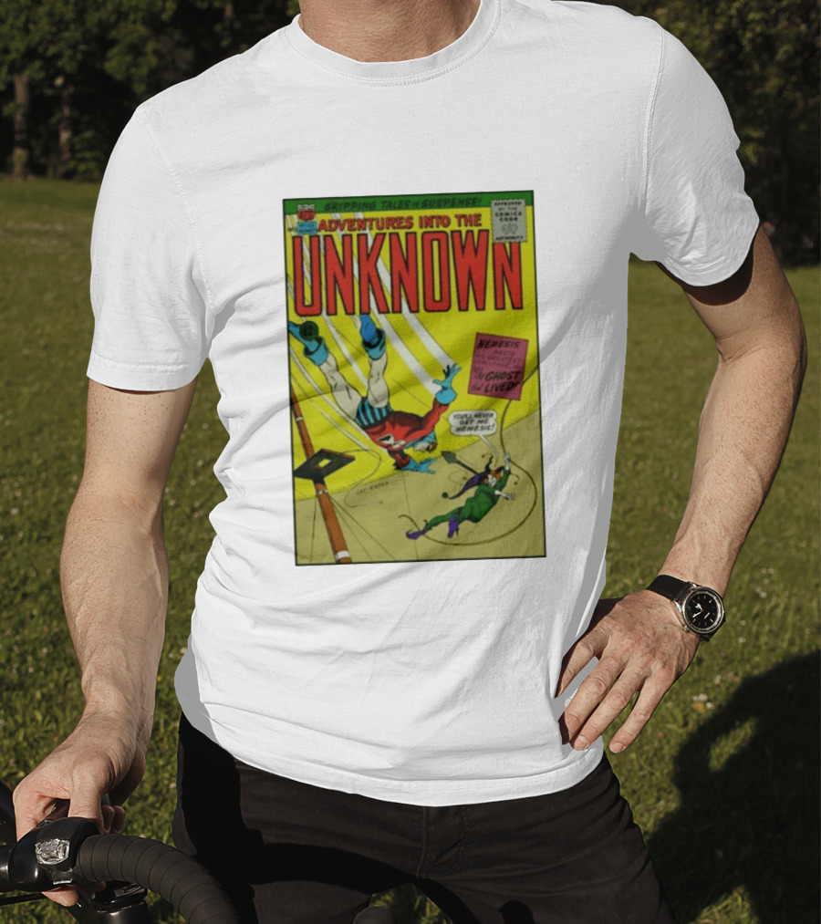 Adventures Into The Unknown Gripping Tales Of Suspense Nemesis Ghost That Lived 1960s Comic Vintage Cover T-Shirt
