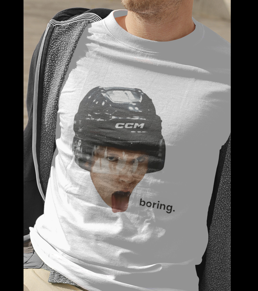 Ilya Rozanov Connor Storrie CCM Heated Rivalry 2026 Boring Helmet Tongue Out T-Shirt