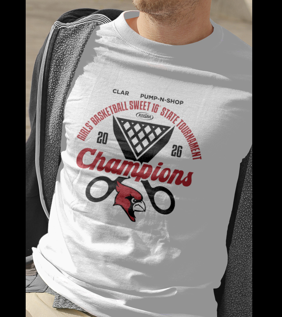 Clark's Pump N Shop 2026 KHSAA Girls Basketball Sweet 16 State Tournament Champions T-Shirt