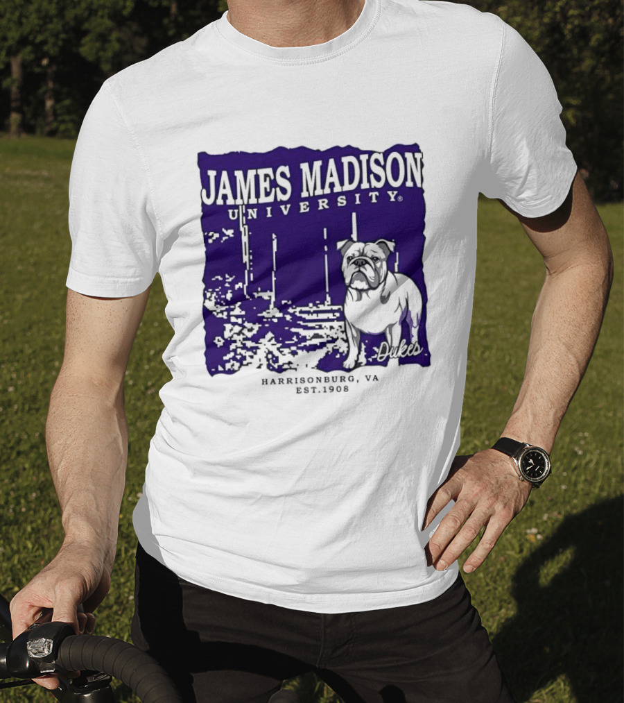 James Madison University Dukes Harrisonburg VA Est 1908 Bulldog T-Shirt