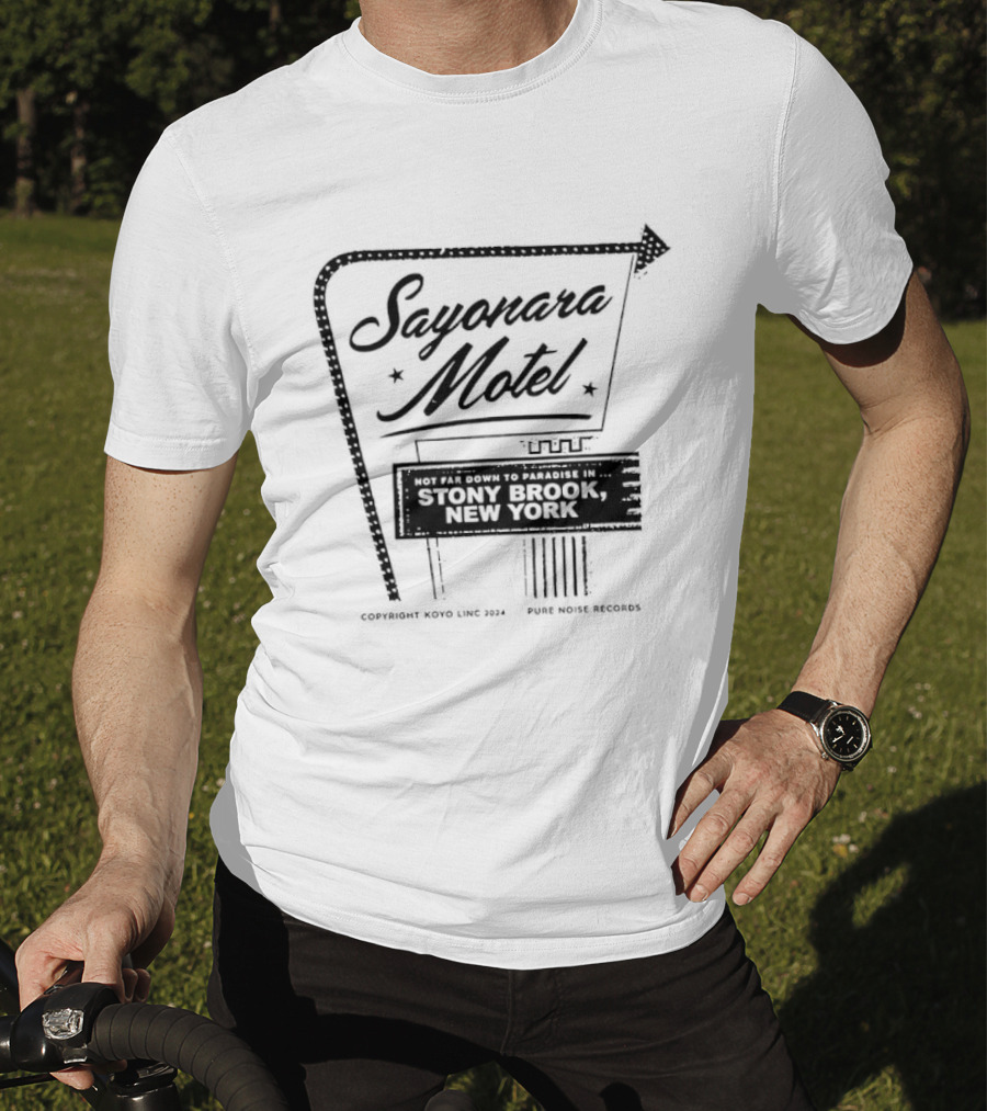 Koyo Sayonara Motel Stony Brook New York Vintage Sign T-Shirt