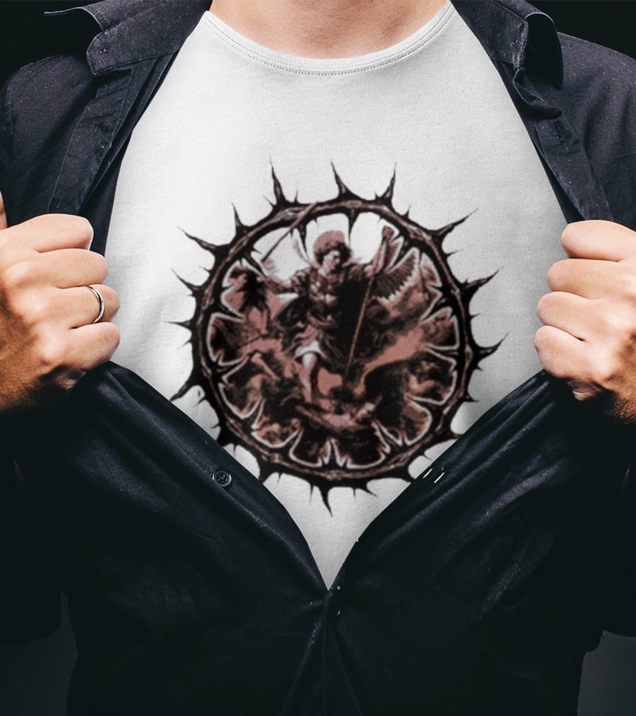 Guilt Trip Armour Of Angels 2026 AOA Embroidered Angelic Halo T-Shirt