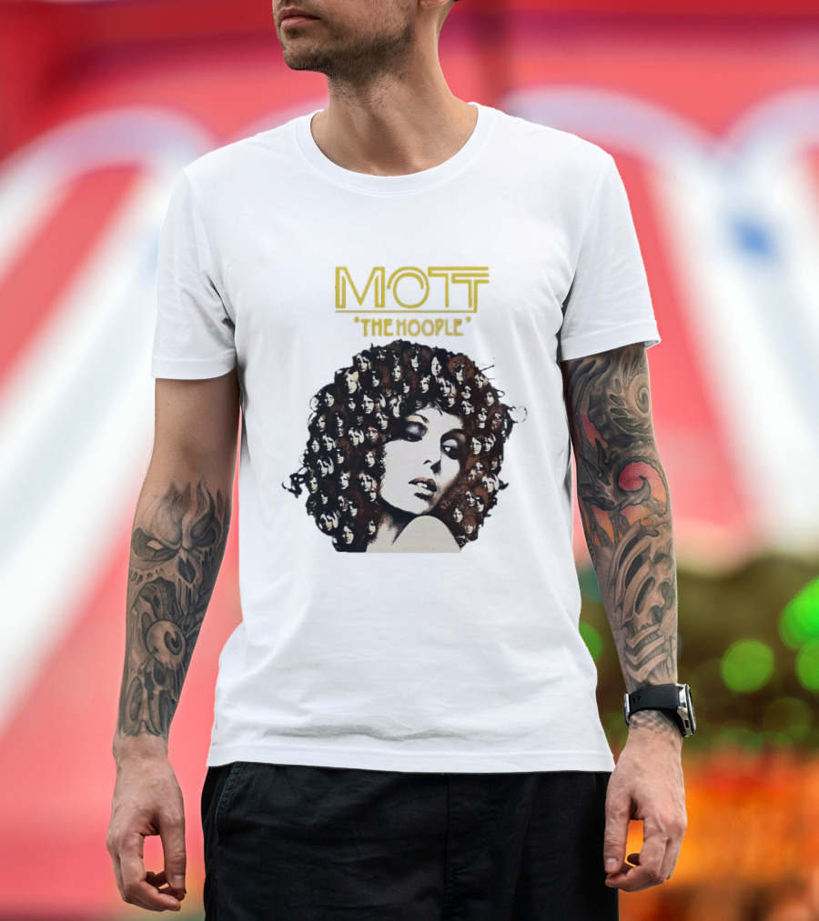 Mott The Hoople Iconic Hair Portrait With Faces T-Shirt