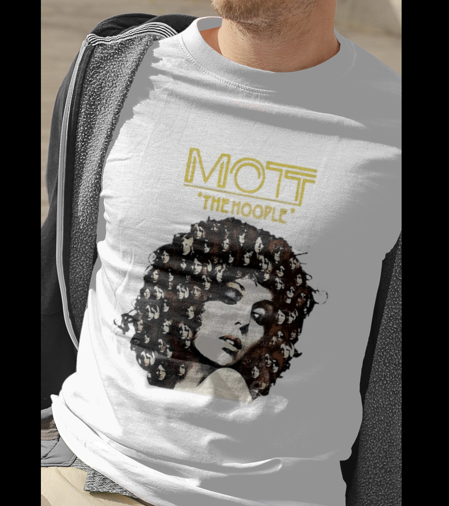 Mott The Hoople Iconic Hair Portrait With Faces T-Shirt